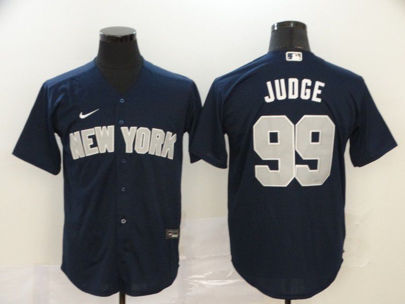 Men New York Yankees 99 Judge Blue Game Nike MLB Jerseys